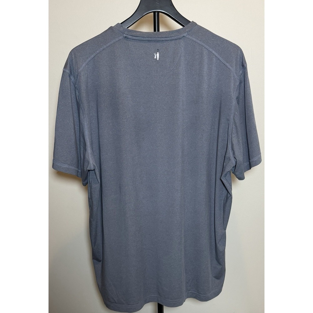 johnnie-O Men's XL Gray Featherweight Lightweight Performance Crew Neck Logo Tee - Picture 2 of 7